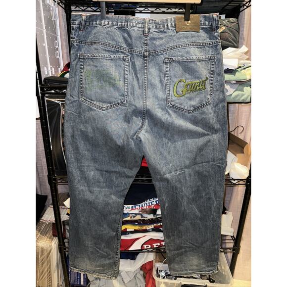 Y2K G-Unit Baggy Embroidered Jeans Size 40x34 - Picture 6 of 9